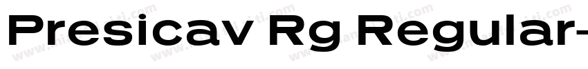 Presicav Rg Regular字体转换